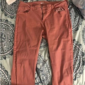 Pinky/Peachy Colored Jeans, Size 16, Old Navy Brand